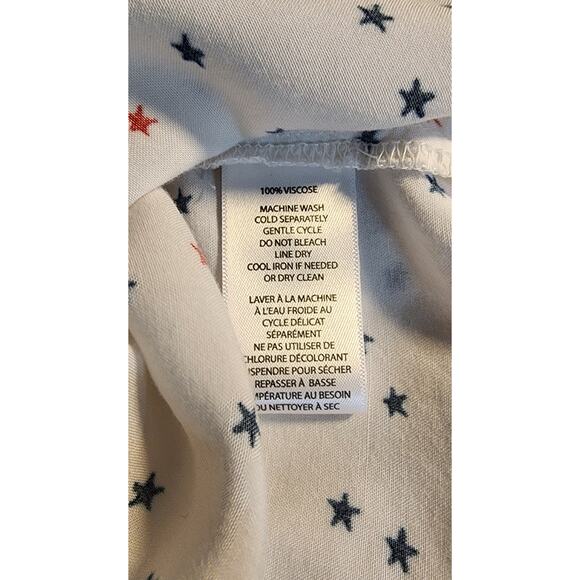 Beach Lunch Lounge Sleeveless Button Front Blouse Size XS‎ Stars - Picture 4 of 6